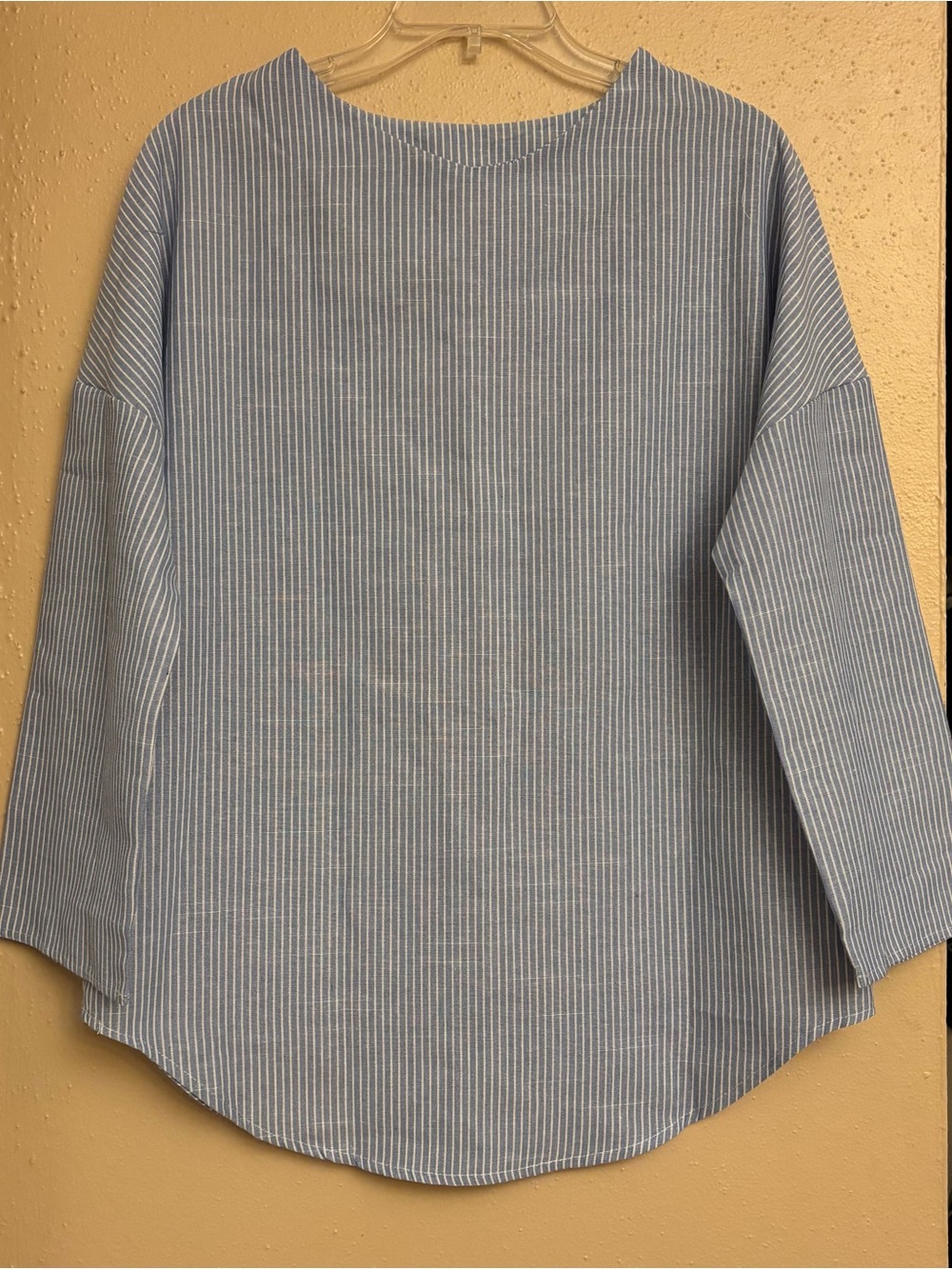 Light Blue Pinstripe Blouse